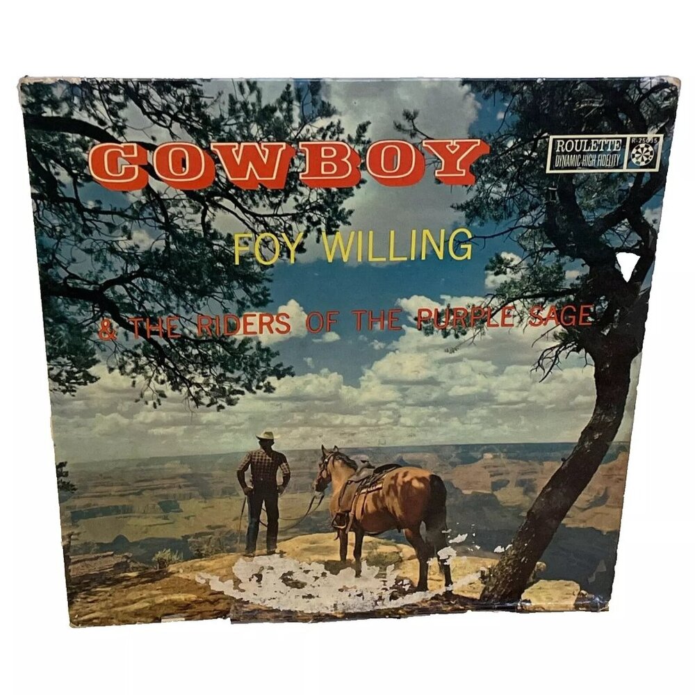 Foy Willing & The Riders Of The Purple Sage Cowboy (Vinyl, 1958) Roulette R 2503